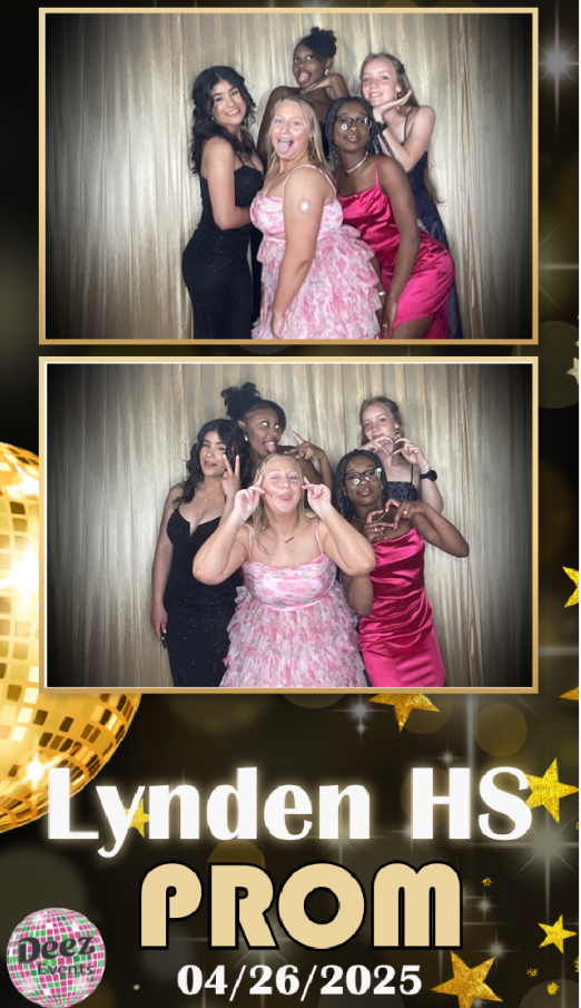 photo strip of high school prom