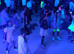 A party with black lights